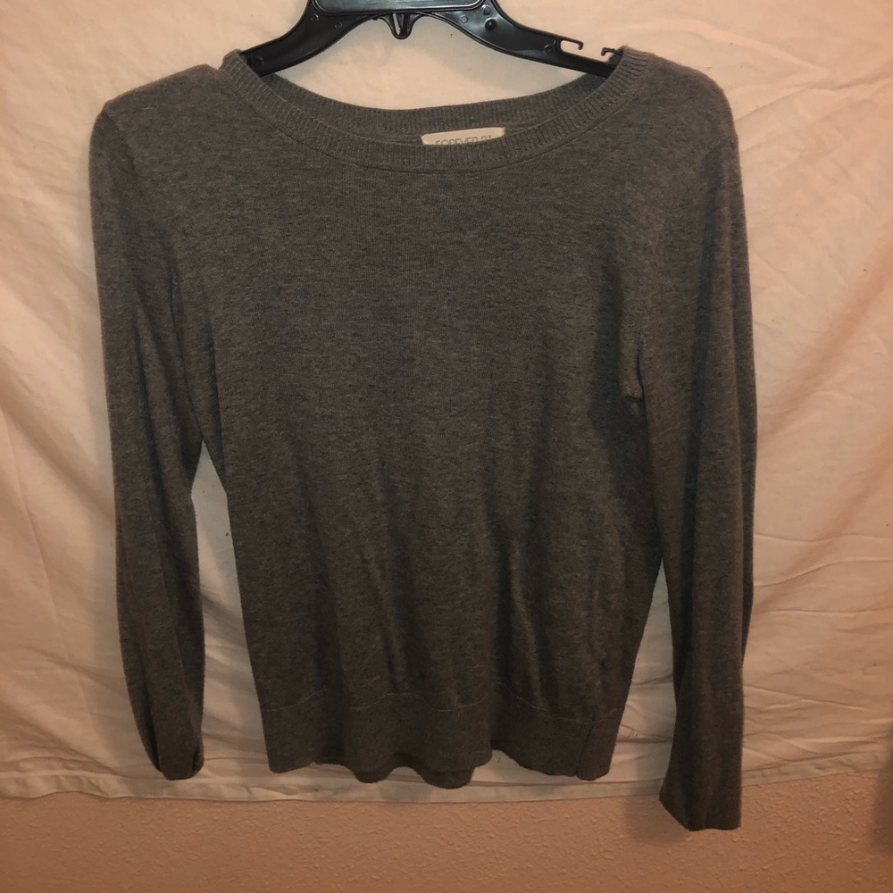 forever 21 plain grey long sleeve